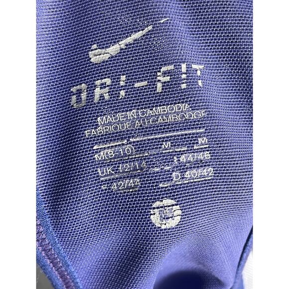 Nike Dri-FIT Racerback Tank Top Medium Blue‎ Mesh Performance Sports Shirt - Picture 10 of 11